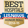 U.S. News Best Hospital  - Honor Roll 2014-2015